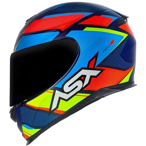 CAPACETE ASX EAGLE FAST FOSCO AZUL/VERMELHO/AZUL