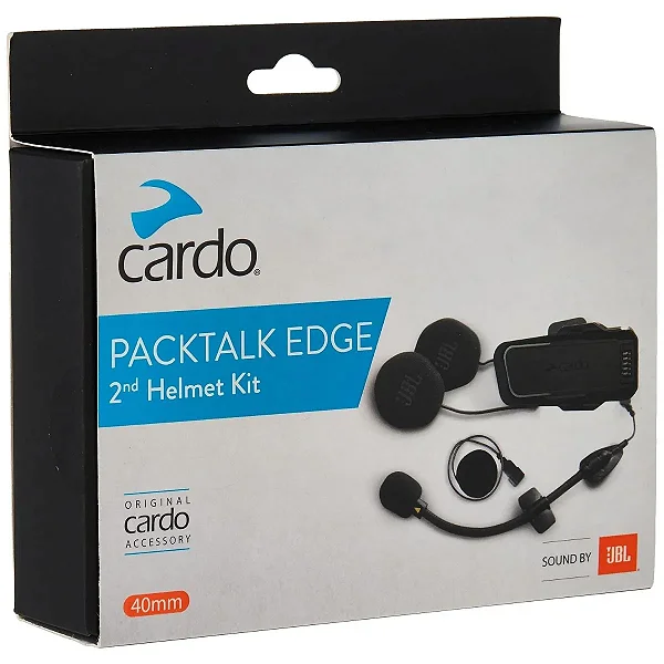 Kit Áudio e Microfone Intercomunicador Cardo Packtalk Edge