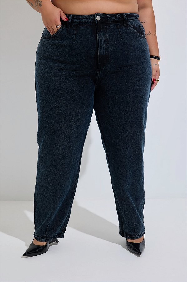 Calça Jeans Baggy Plus Size Madu