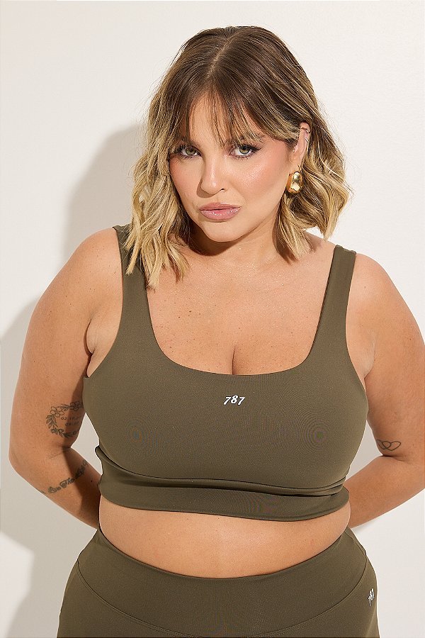Top Fitness Plus Size 787 Oliva