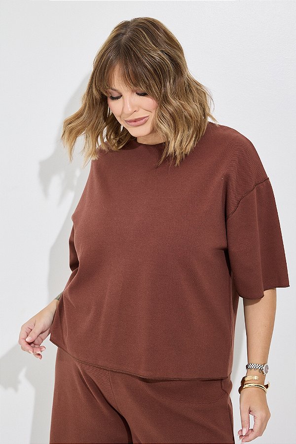 Blusa Confort Chloé Marrom
