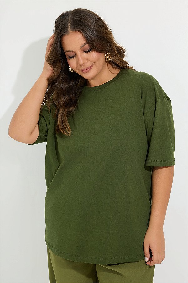 Camiseta Basic Oliva