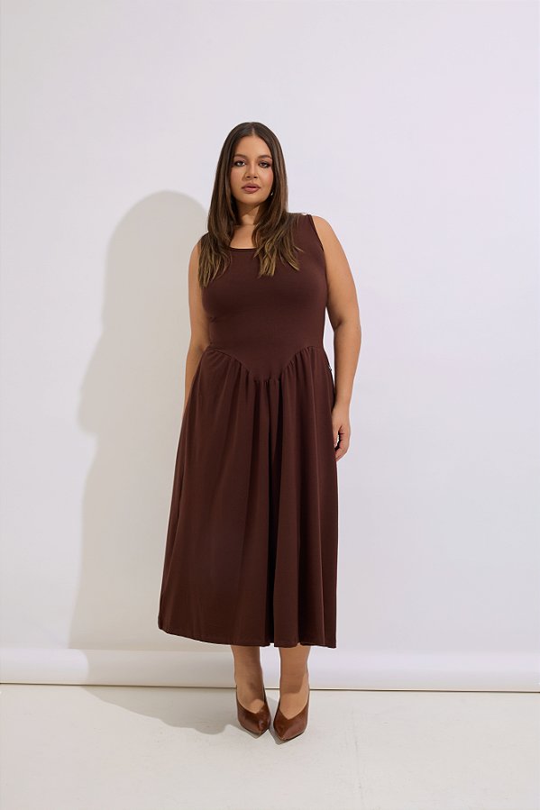 Vestido Aurora Marrom
