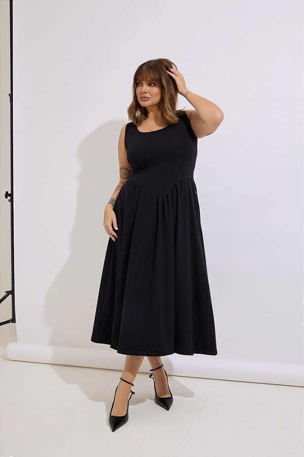 Vestido Aurora Preto