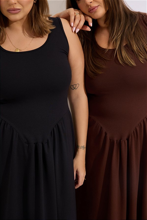 Vestido Aurora Preto