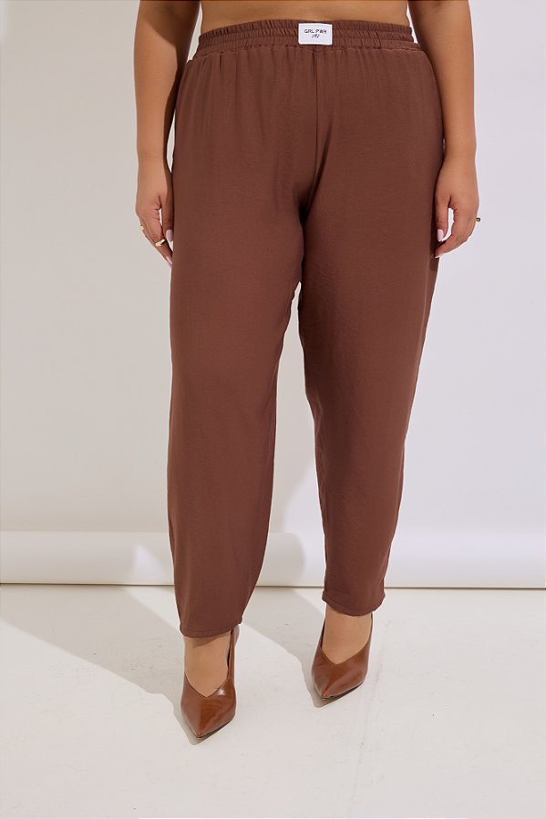 Calça Cenoura Marrom