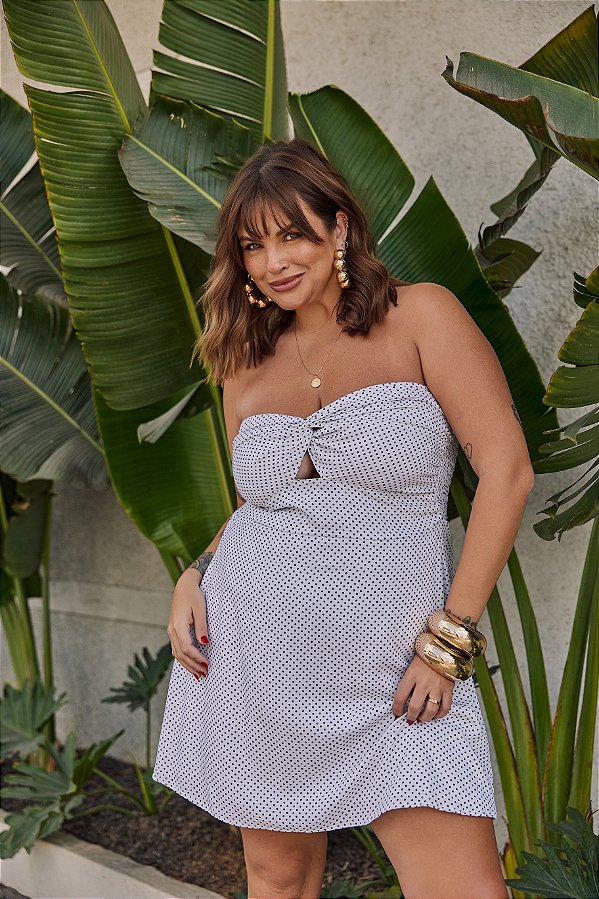 Vestido Miami Poá Branco