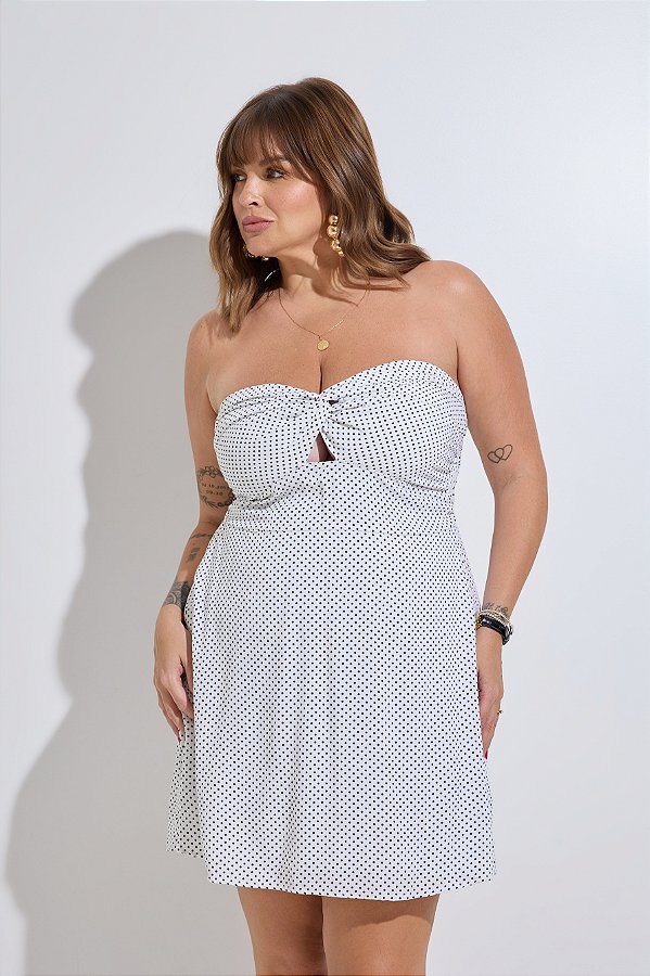 Vestido Miami Poá Branco 787 Shirts