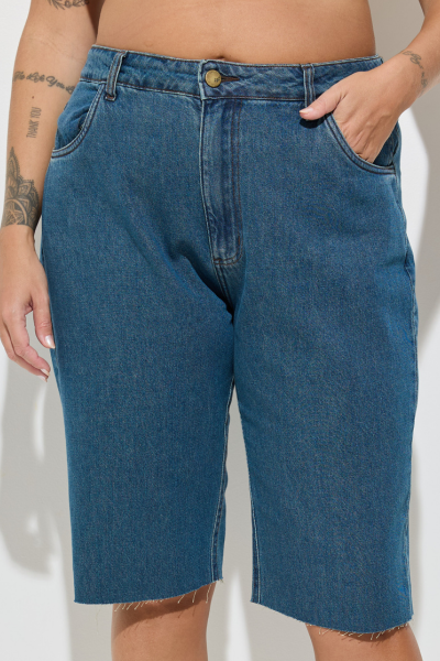 Bermuda Jeans Plus Size Maike