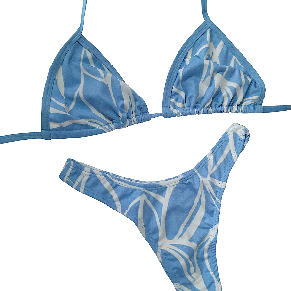 Biquini Cortininha, Malha Romantic Estampado