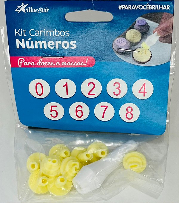 Kit Carimbos Doces - Números (0,5cm)