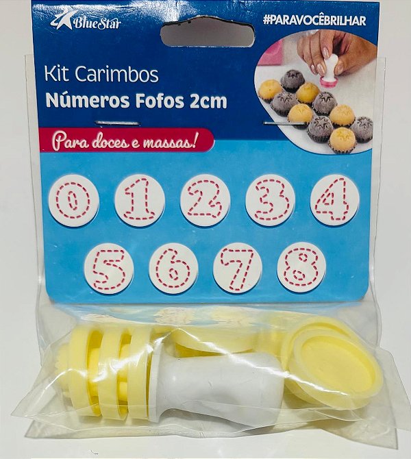Kit Carimbos Doces - Números Fofos (2cm)