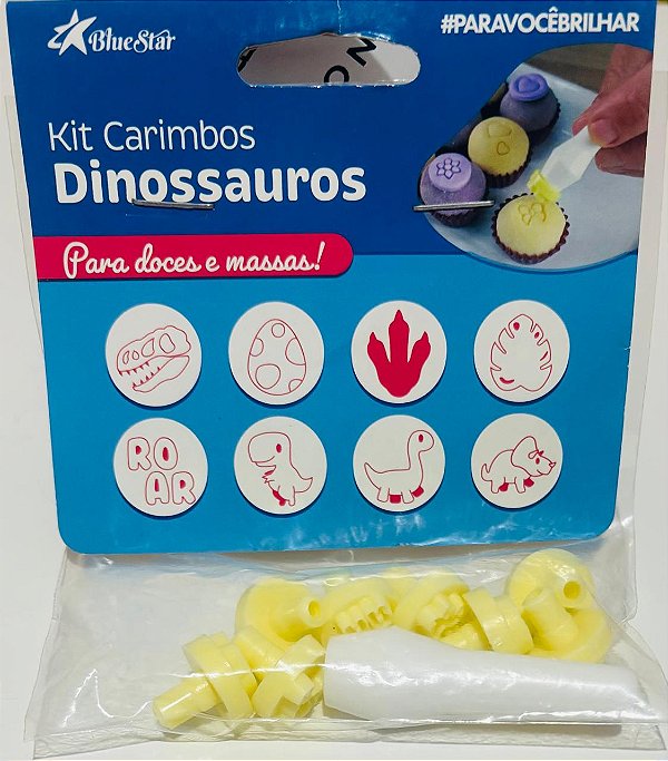 Kit Carimbos Doces - Dinossauros (1cm)