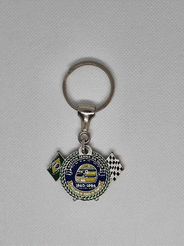 Chaveiro de Metal - Ayrton Senna Brasil