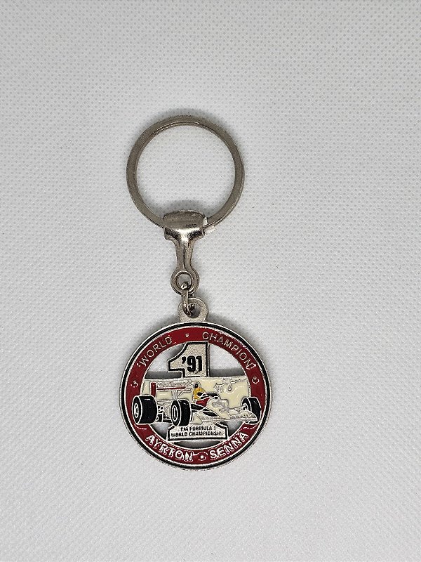 Chaveiro de Metal - Ayrton Senna '91