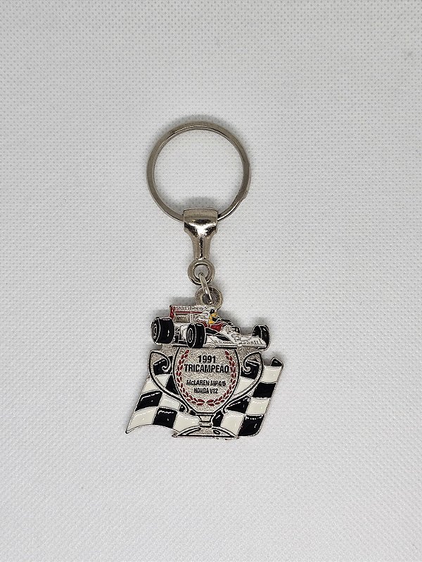 Chaveiro de Metal - Ayrton Senna Bandeira