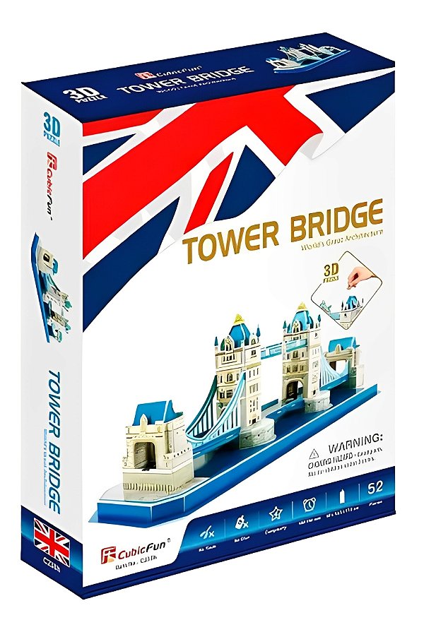 Quebra-Cabeça 3D Tower Bridge 52 Peças