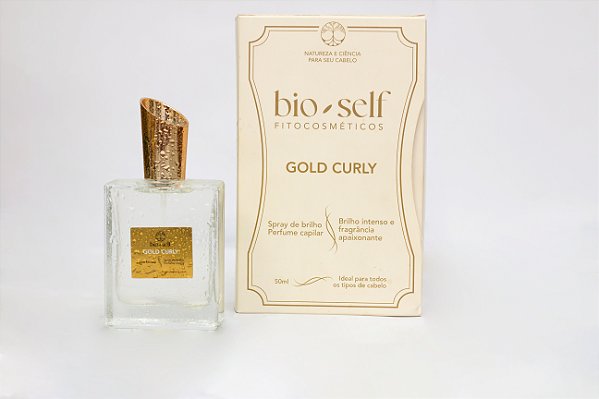 Gold Curly Spray de brilho e perfume capilar 50ml