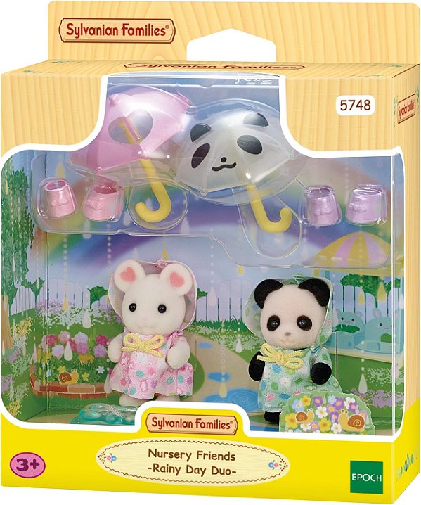 Amigos do Jardim da Infância - Caminhando na Chuva - Sylvanian Families - 5748