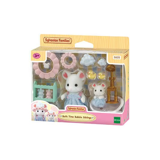 Hora do Banho dos Irmãos Ensaboados - Sylvanian Families - 5805