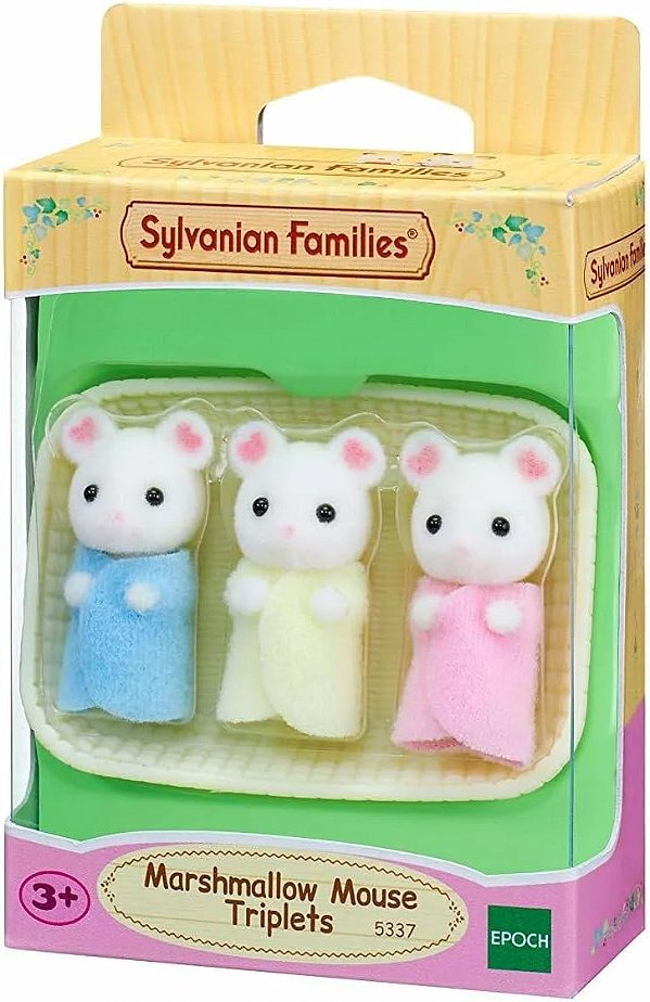 Trigêmeos Rato Marshmallow - Sylvanian Families - ‎5337
