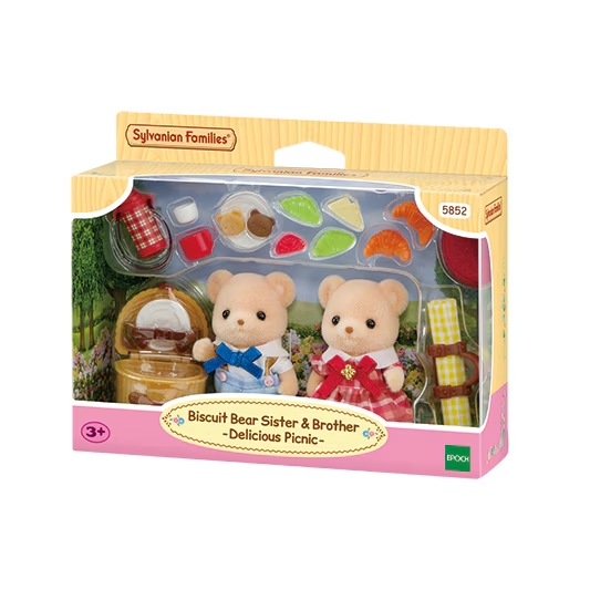 Irmã e Irmão Urso Biscoito - Sylvanian Families - 5852