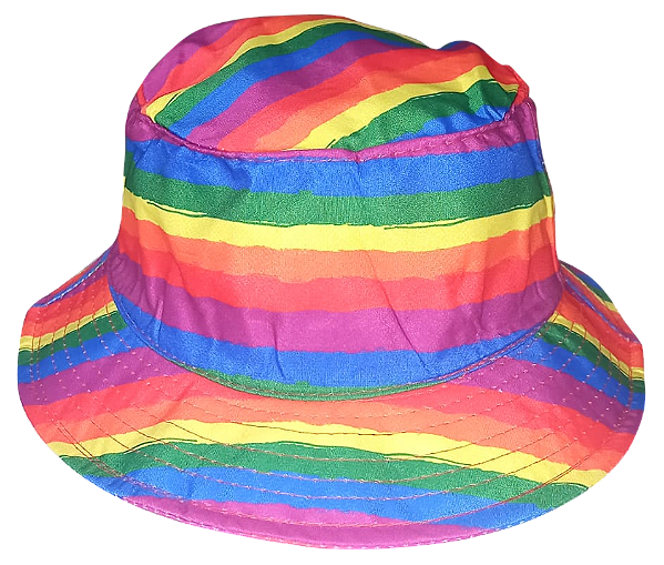 Chapéu Bucket Hat  (oxford) estampado LGBT