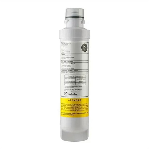 Filtro Para Purificador De Água PE11B PE11X PC41B PC41X PH41B PH41X Electrolux Original A11954301 15663200A01261