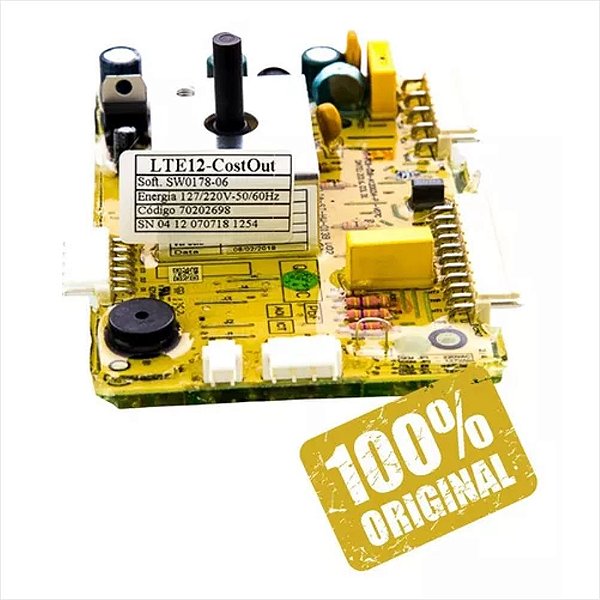 Placa Potência Lavadora De Roupas Electrolux Original Lte12 Versão 3 Led Azul - 70202698