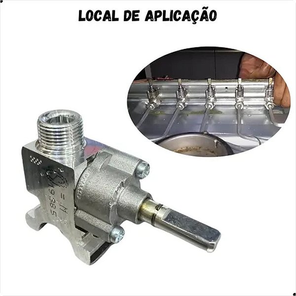 Registro Queimador Duplo Para Cooktop Electrolux GF90X - 32113004