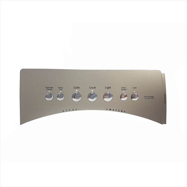 Etiqueta Módulo Prata Metálico Para Refrigerador Electrolux Original - 41611218