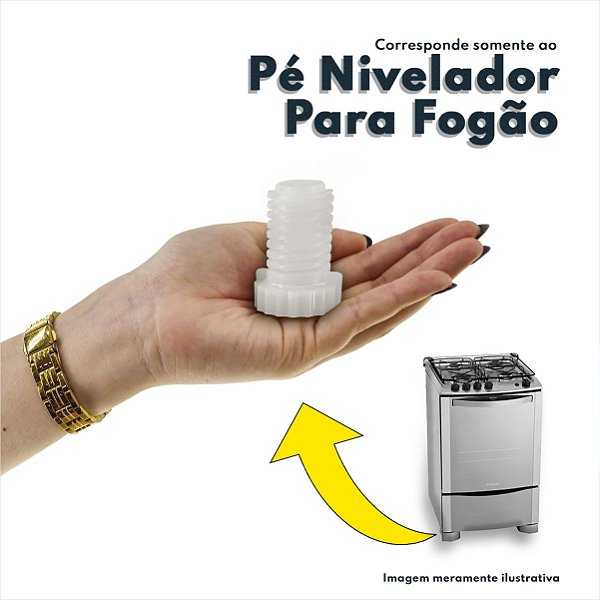 Pé Nivelador Para Fogão Electrolux Original 56DTB 56SX 76DTB 56SB  67000150 (Unitário) Electrolux Original
