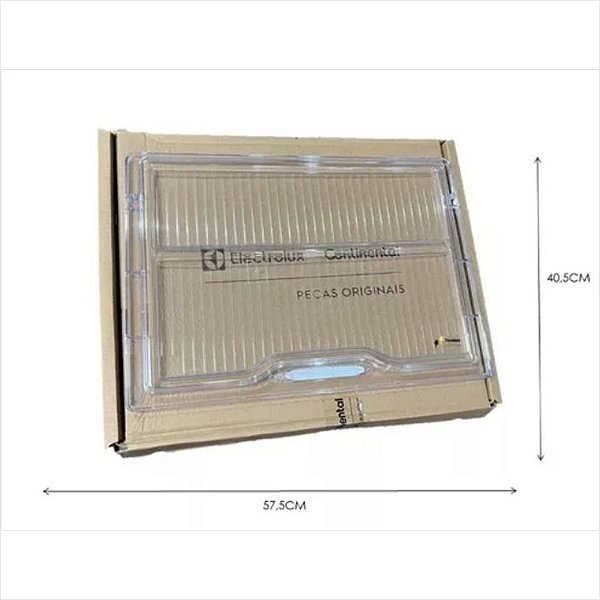 Tampa Gaveta Legumes transparente para Geladeira Electrolux Original Dc46 Dc47 Dc48 - 70200038 A99488402