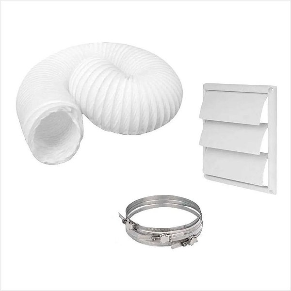 Kit Ventilação Instalação Para Coifas PVC 125mm Masterlux 80000509 A08933401 Original Electrolux