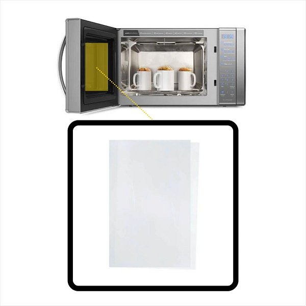 Adesivo Interno Porta Do Micro-ondas Electrolux Original ME41X MEF41 ME27S ME28S - 68094155