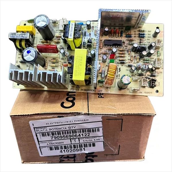 Placa Potência 127V Para Adega Electrolux Original ACS08 - A08570901 / 41309069