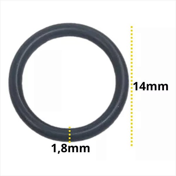 Oring Borracha de Vedação 14X1,8 Lavadora de Alta Pressão 65400680 A09309801 Electrolux Original