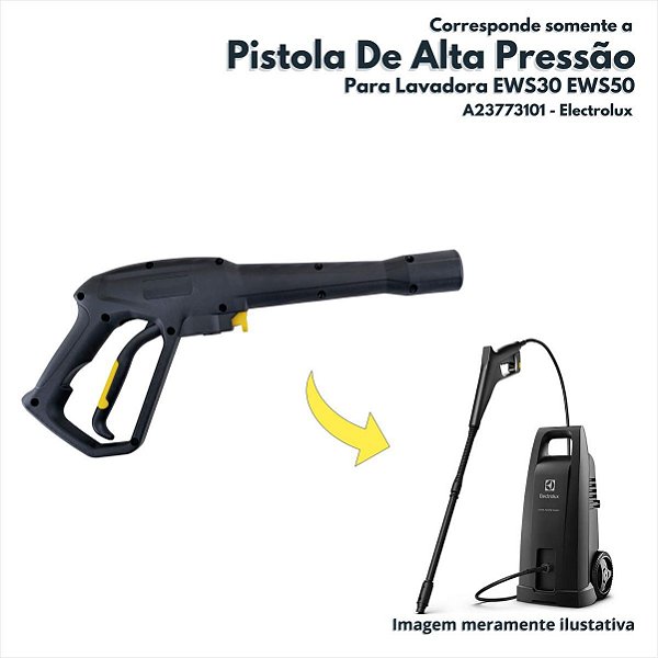 Pistola De Alta Pressão Para Lavadora de Alta Pressão EWS30 EWS50 Electrolux Original A23773101