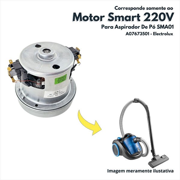 Motor Smart 220V Para Aspirador De Pó SMA01 Electrolux Original A07673501
