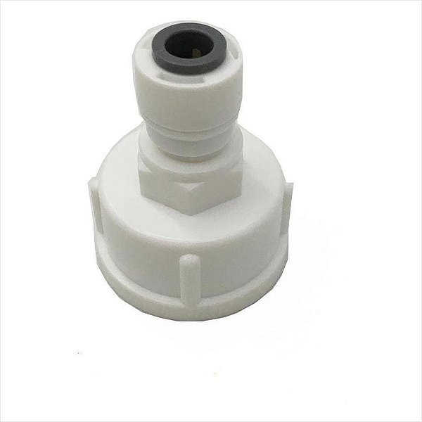 Conector Plástico Para Mangueira De 3/4 Para 1/4 Purificador De Aguá Electrolux Original Cinza 306661900060 A07890101