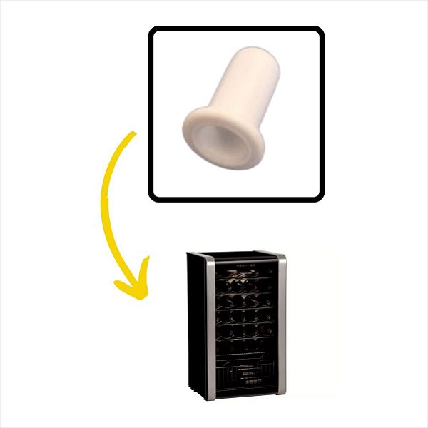 Bucha Dobradica Inferior Adega ACS33 AC33S ACD28 Electrolux Original A09110101