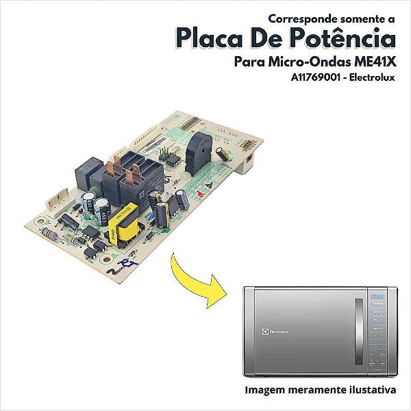 Placa de Potência Para Micro-Ondas ME41X Electrolux Original A11769001