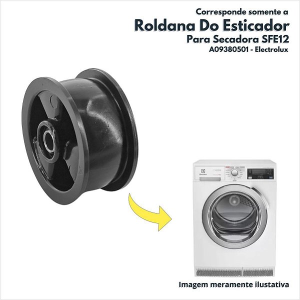 Roldana Do Esticador Para Secadora Sfe12 Electrolux Original A09380501