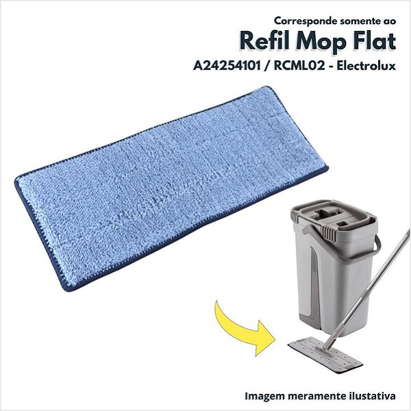 Refil Para Mop Flat Quadrado Electrolux Original RCML02 A24254101