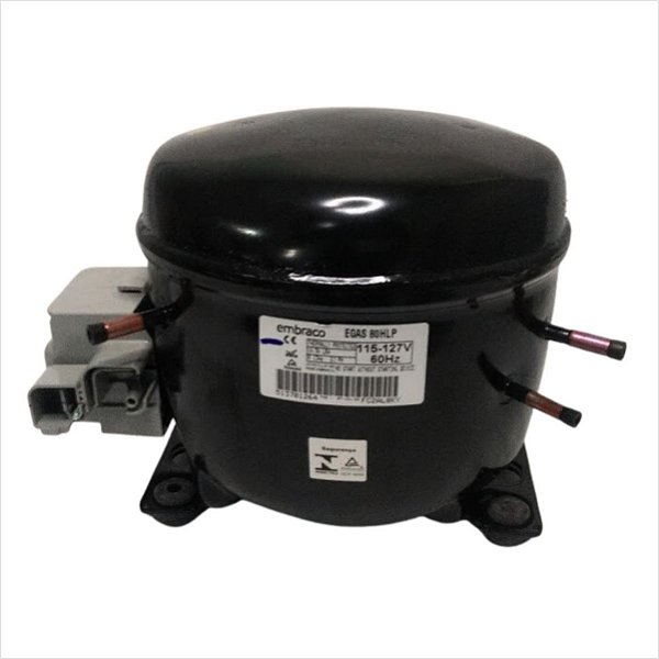 Compressor 1/4 Egas 80HLP R134a 127V 60Hz  Para Refrigerador DC45 DC47 DF46 Electrolux Original 70201133