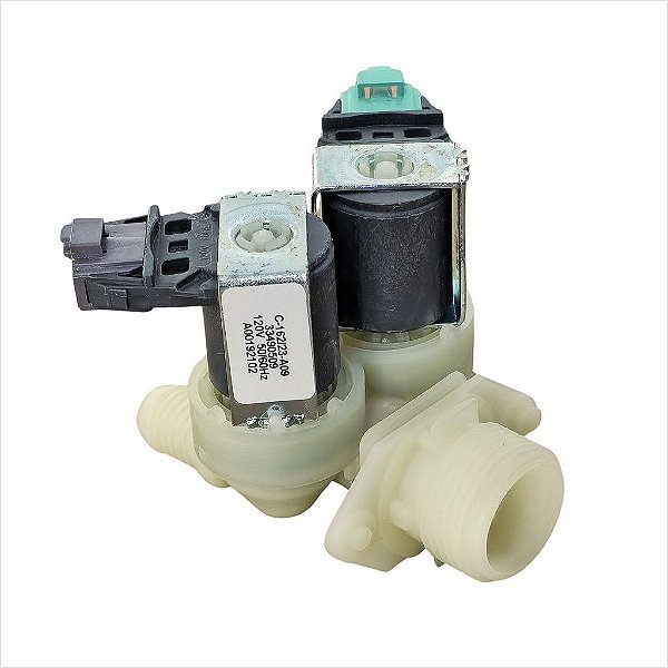 Valvula Dupla Entrada de Agua 127V Para Lavadora Lfe11 Electrolux Original A00192102