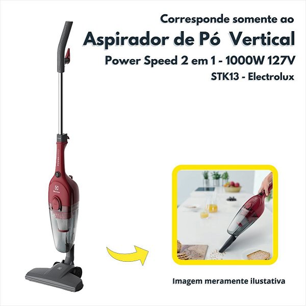 Aspirador de Pó Vertical 127V 1000W PowerSpeed 2 em 1 Electrolux Original - STK13 / 3015AKBR402
