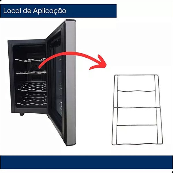 Prateleira Inferior Adega ACS08 Electrolux Original - A08409801