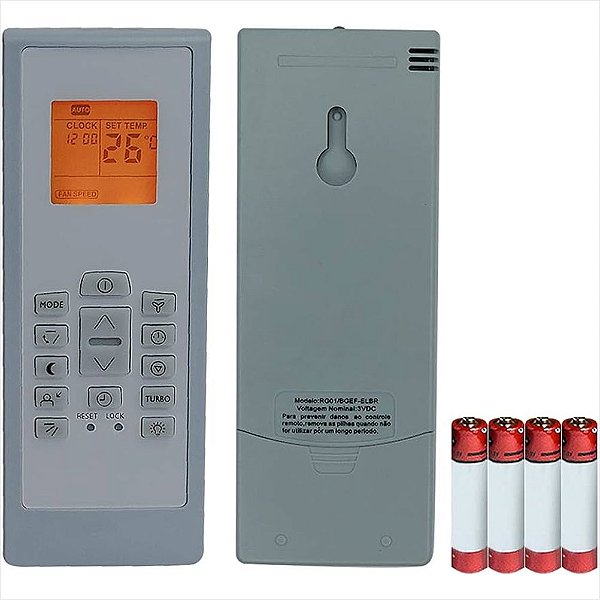 Controle Remoto Para Ar Condicionado PI12R PI07R PI09R PI24R Electrolux Original A07989001