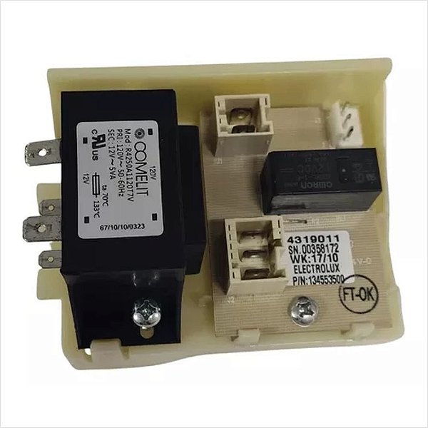 Termostato com Transformador Para Lavadora Frontal TRW10 TRW12 Electrolux Original 34558200